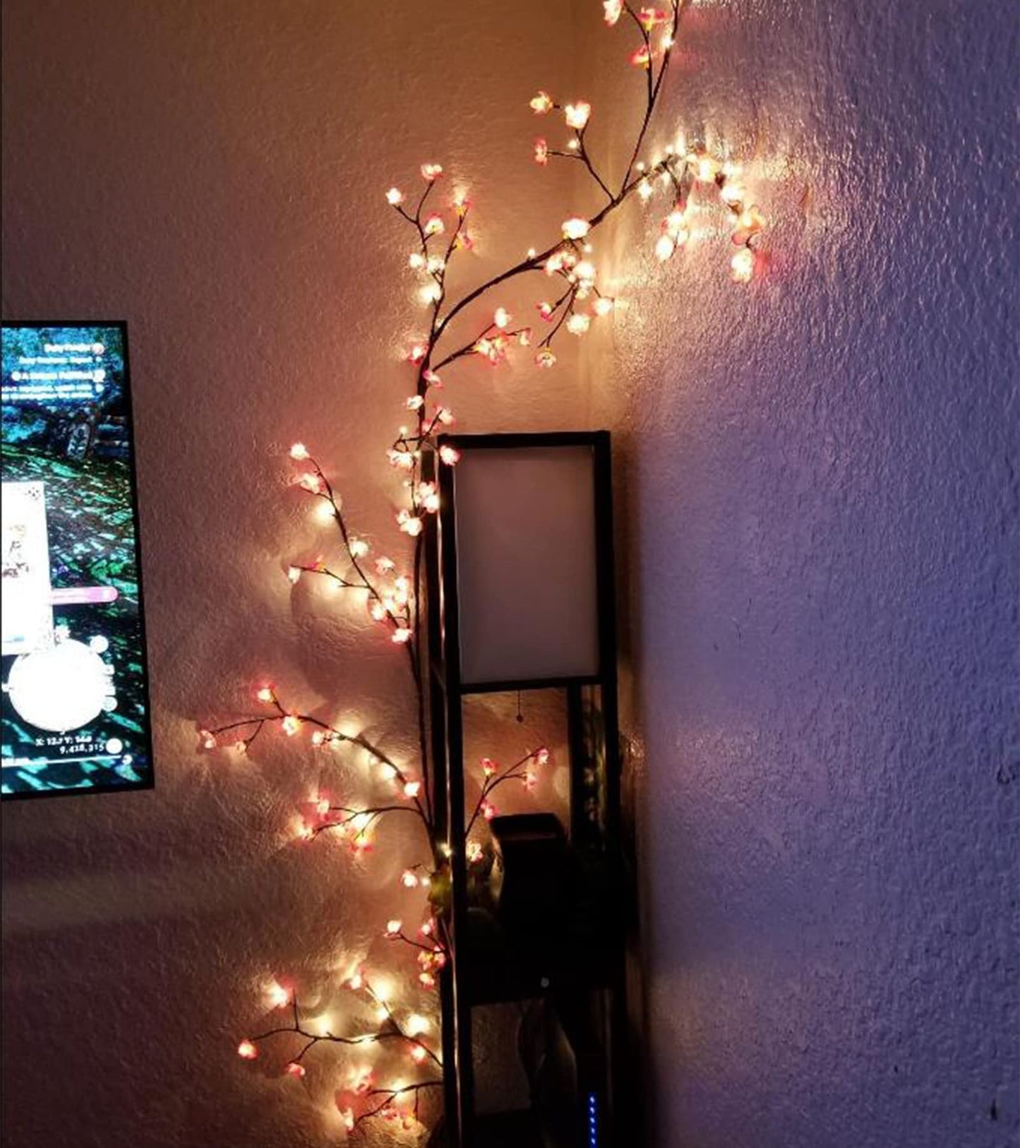 Vines for Home Decor with Remote Control On/Off Timmer Dim,7.5Ft Christmas Decorations Artificial Tree Branches with 144 LEDs Enchanted Willow Vine for Indoor Walls Bedroom Décor(1PCS)