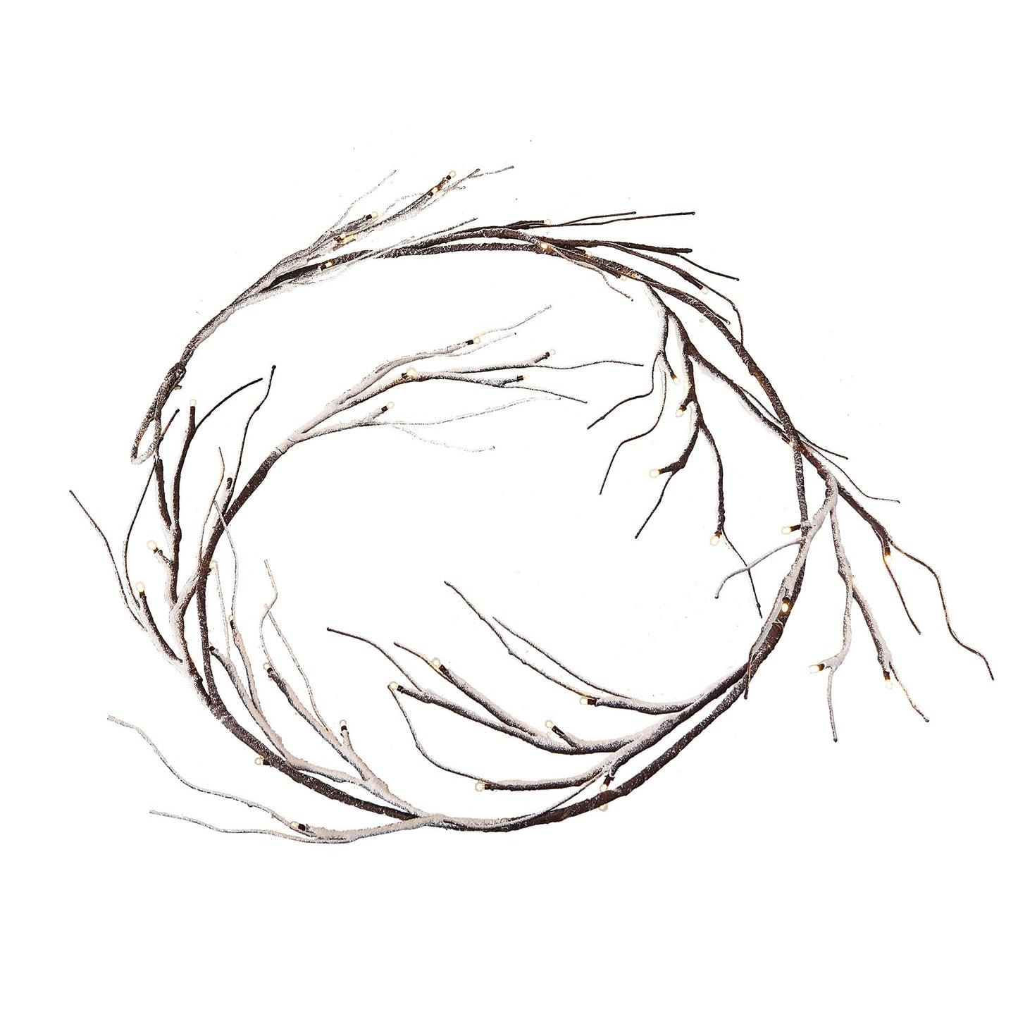 Hairui Lighted Artificial Eucalyptus Garland 6FT 96 LED Battery Operated Faux Vine Lights with Timer for Spring Wedding Backdrop Wall Decor