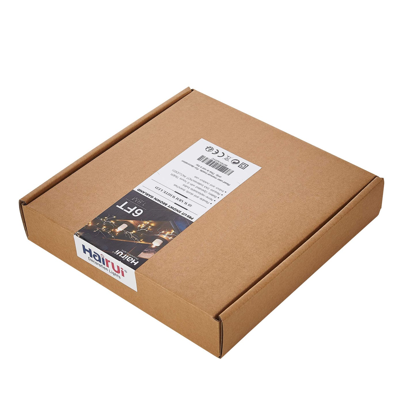 Hairui Lighted Artificial Eucalyptus Garland 6FT 96 LED Battery Operated Faux Vine Lights with Timer for Spring Wedding Backdrop Wall Decor